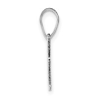 14K White Gold Oregon State Pendant view 2