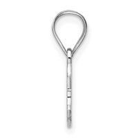 14K White Gold Pennsylvania State Pendant view 2