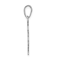 14K White Gold Texas State Pendant view 2
