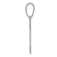 Sterling Silver Rhodium-plated Utah State Pendant view 2