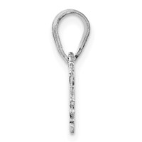 Sterling Silver Rhodium-plated Virginia State Pendant view 2