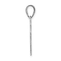 Sterling Silver Rhodium-plated Vermont State Pendant view 2