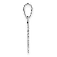 14K White Gold Wisconsin State Pendant view 2