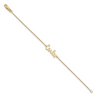Sterling Silver Gold-plated Signature Bracelet view 2