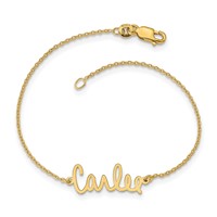 Sterling Silver Gold-plated Signature Bracelet view 4