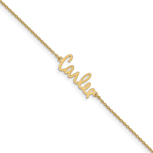 Sterling Silver Gold-plated Signature Bracelet