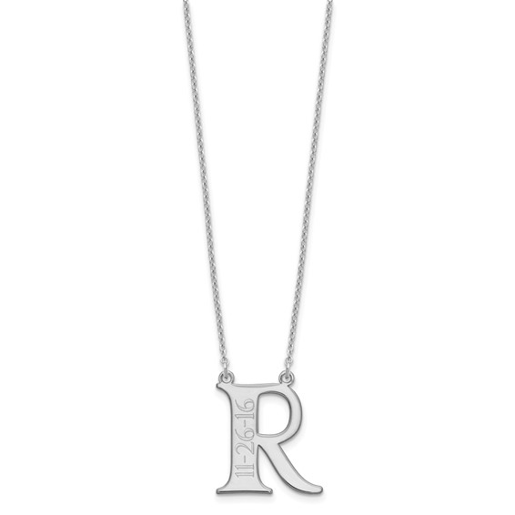 Letter and Date Necklace