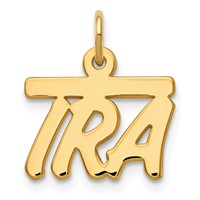 14K Yellow Gold Top Bar Name Plate view 2