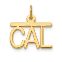 14K Yellow Gold Top Bar Name Plate view 2