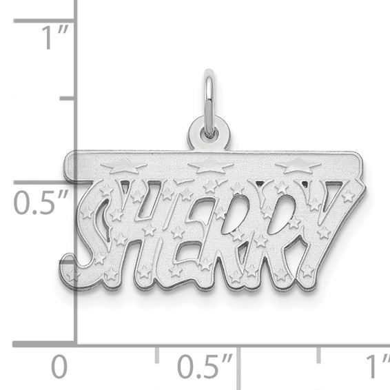 Name Plate Pendant With Bar & Stars                        