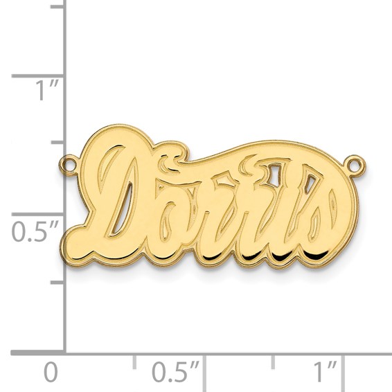 Etched Nameplate Necklace