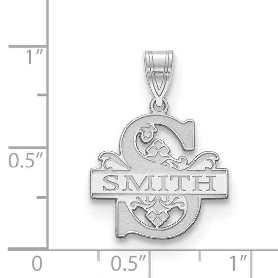 Filligree Letter, Family Name Charm                                   