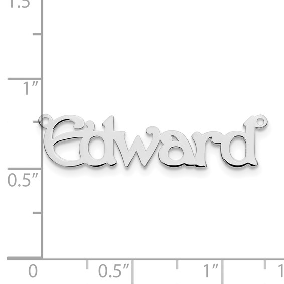 Fancy Block Nameplate Necklace