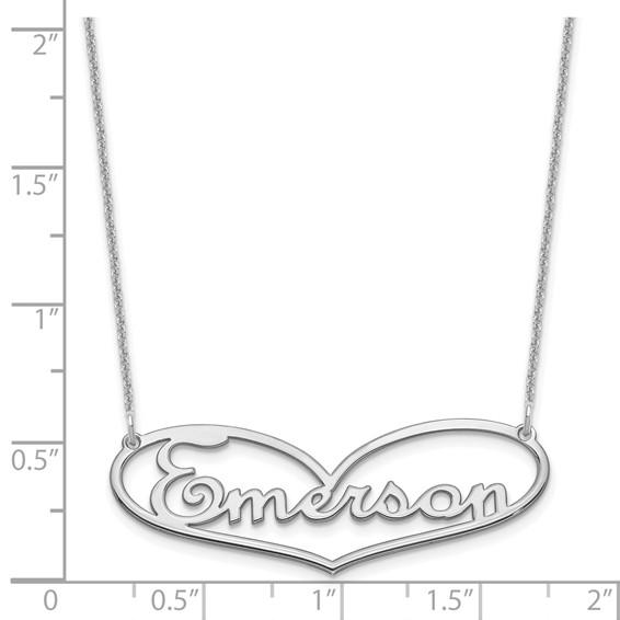 Heart Nameplate Necklace
