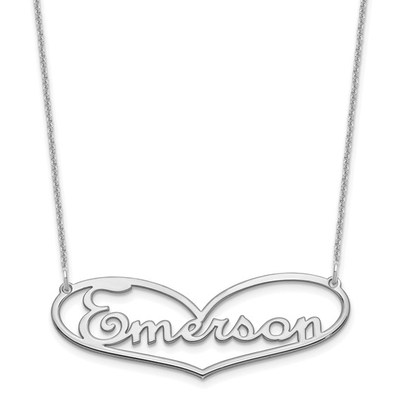 Heart Nameplate Necklace