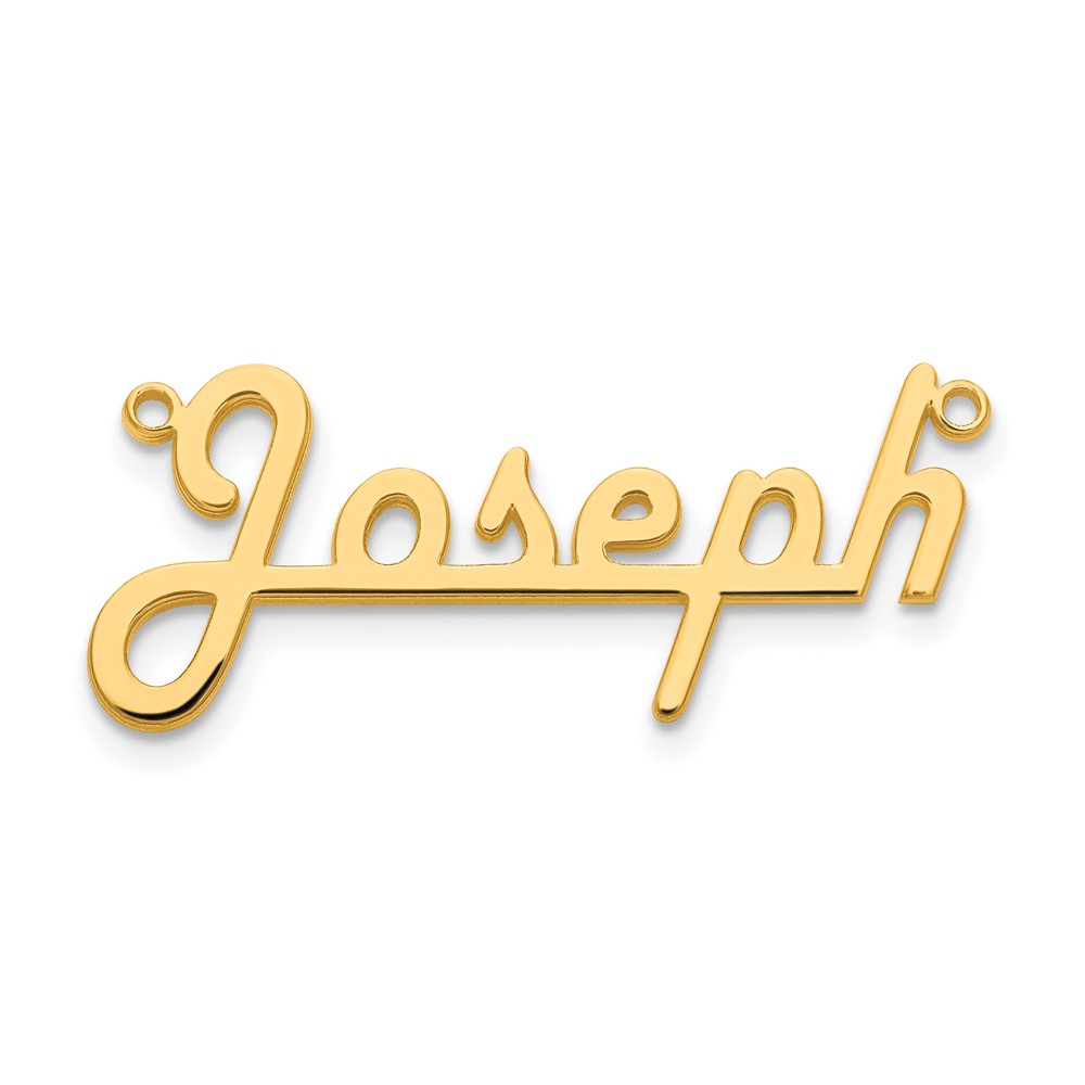 SS/Gold-plated Polished Harlow Solid Font Underlined Name Plate