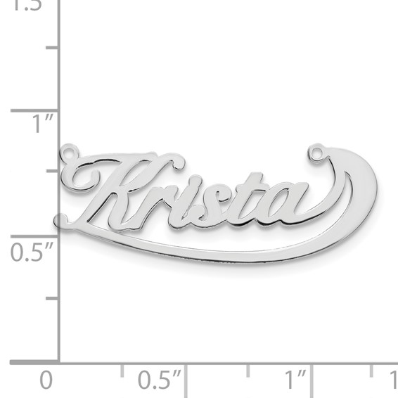 Under Swoop Nameplate Necklace