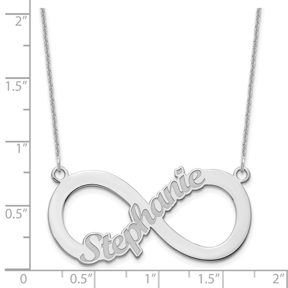 Infinity 1 or 2 Name Necklace