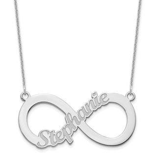 Infinity 1 or 2 Name Necklace