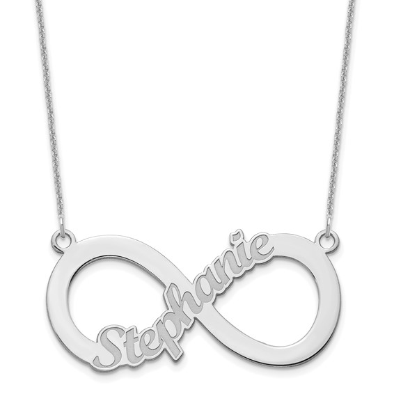 Infinity 1 or 2 Name Necklace