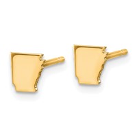 14KY Arkansas State Earrings view 2