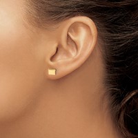 Sterling Silver Gold-plated Colorado State Earrings view 3