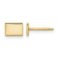 Sterling Silver Gold-plated Colorado State Earrings view 1