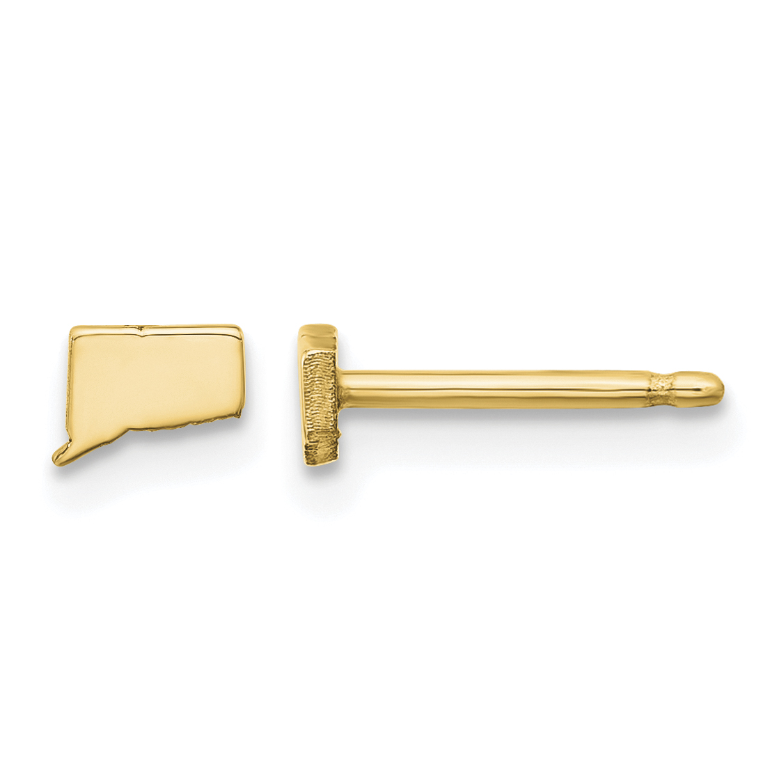 14KY Connecticut State Earrings (XNE50Y-CT)