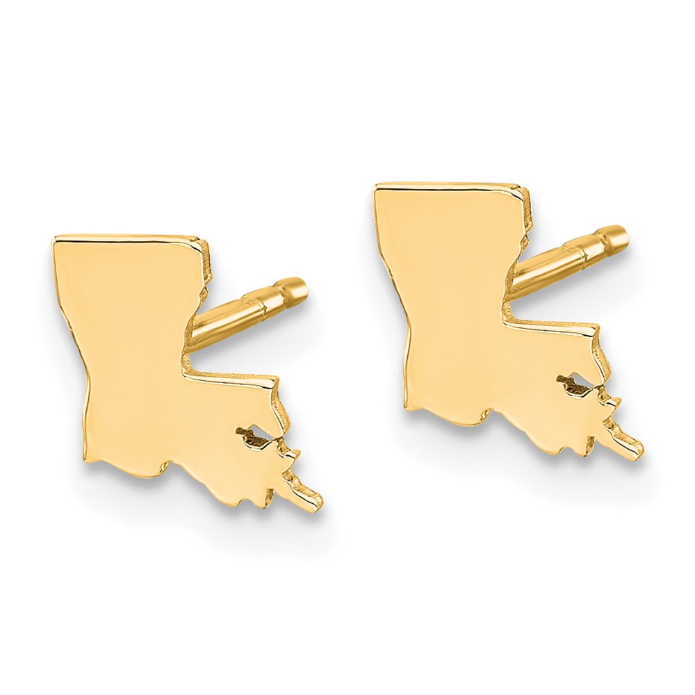 14KY Louisiana State Earrings (XNE50Y-LA)