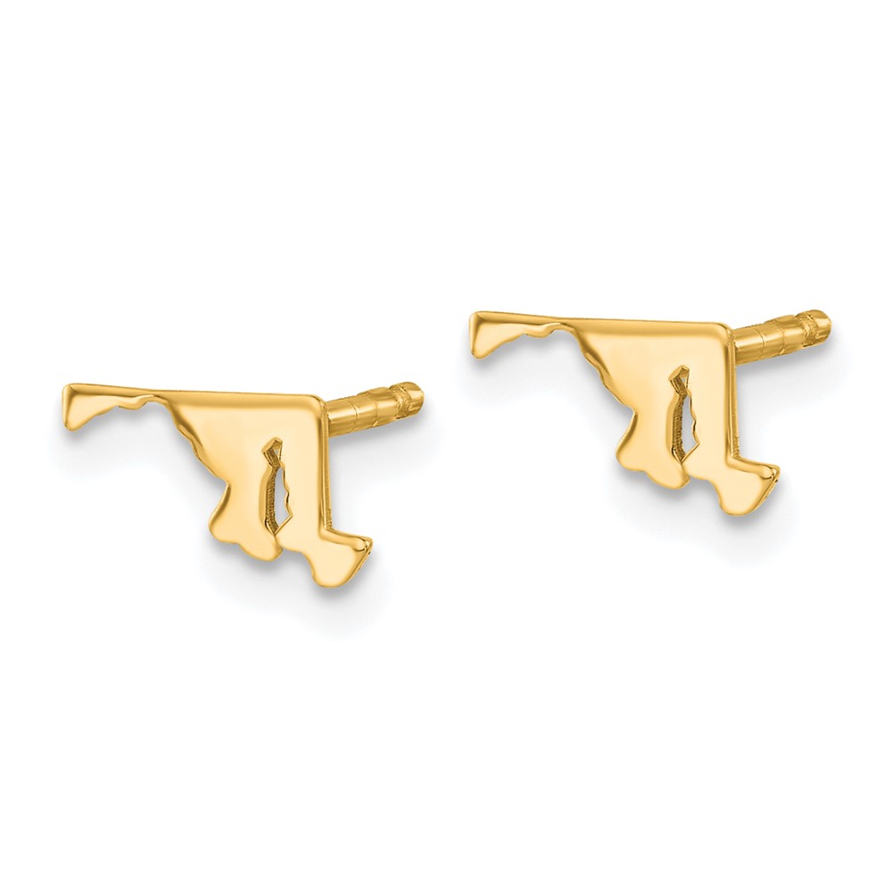 14KY Maryland State Earrings (XNE50Y-MD)