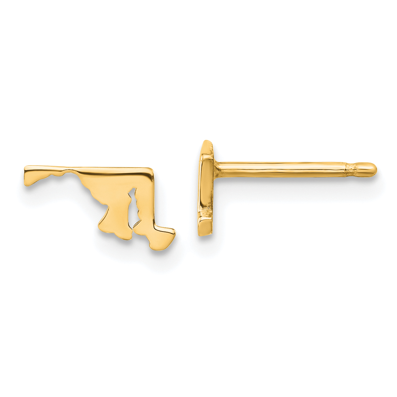 14KY Maryland State Earrings (XNE50Y-MD)