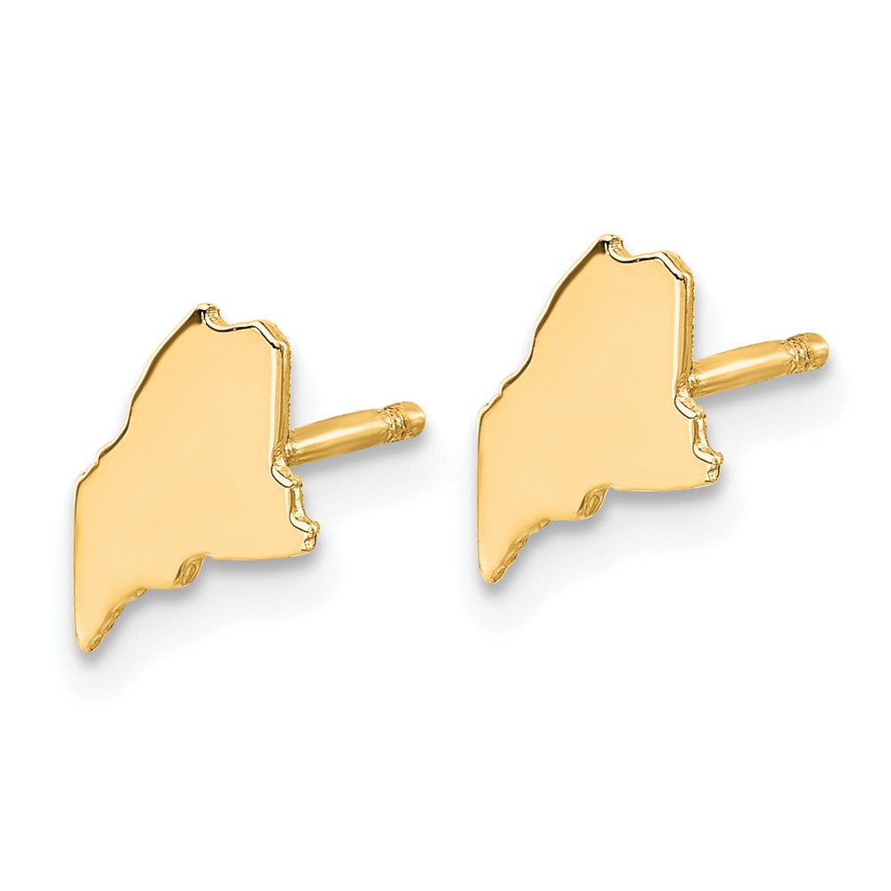 14KY Maine State Earrings (XNE50Y-ME)