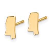 14KY Mississippi State Earrings view 2