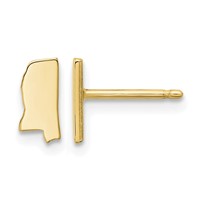 14KY Mississippi State Earrings view 1