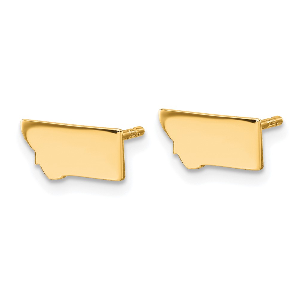14KY Montana State Earrings (XNE50Y-MT)