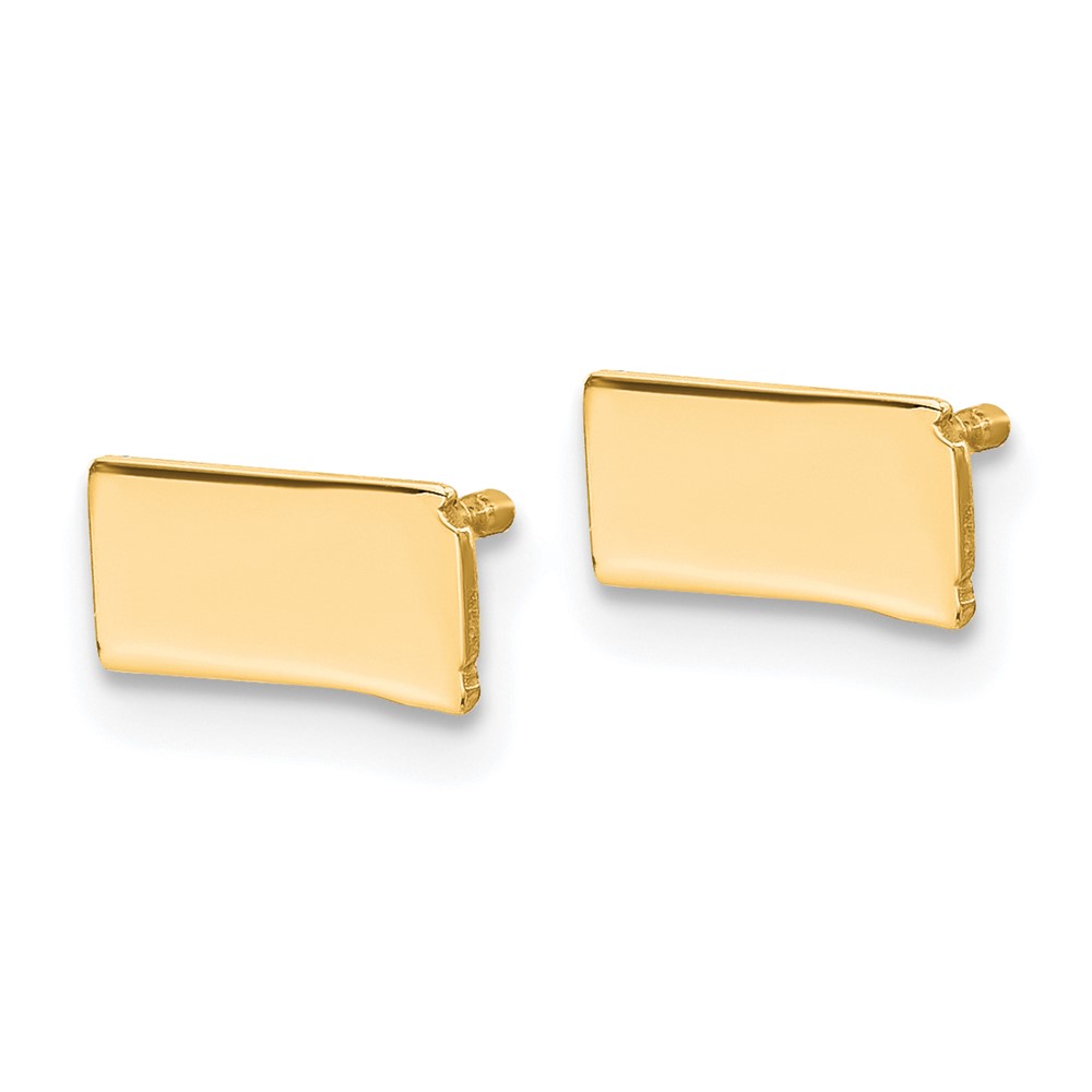 14KY North Dakota State Earrings (XNE50Y-ND)