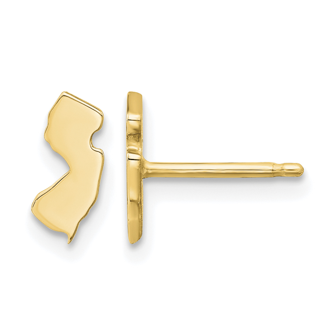 14KY New Jersey State Earrings (XNE50Y-NJ)
