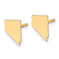 14KY Nevada State Earrings view 2