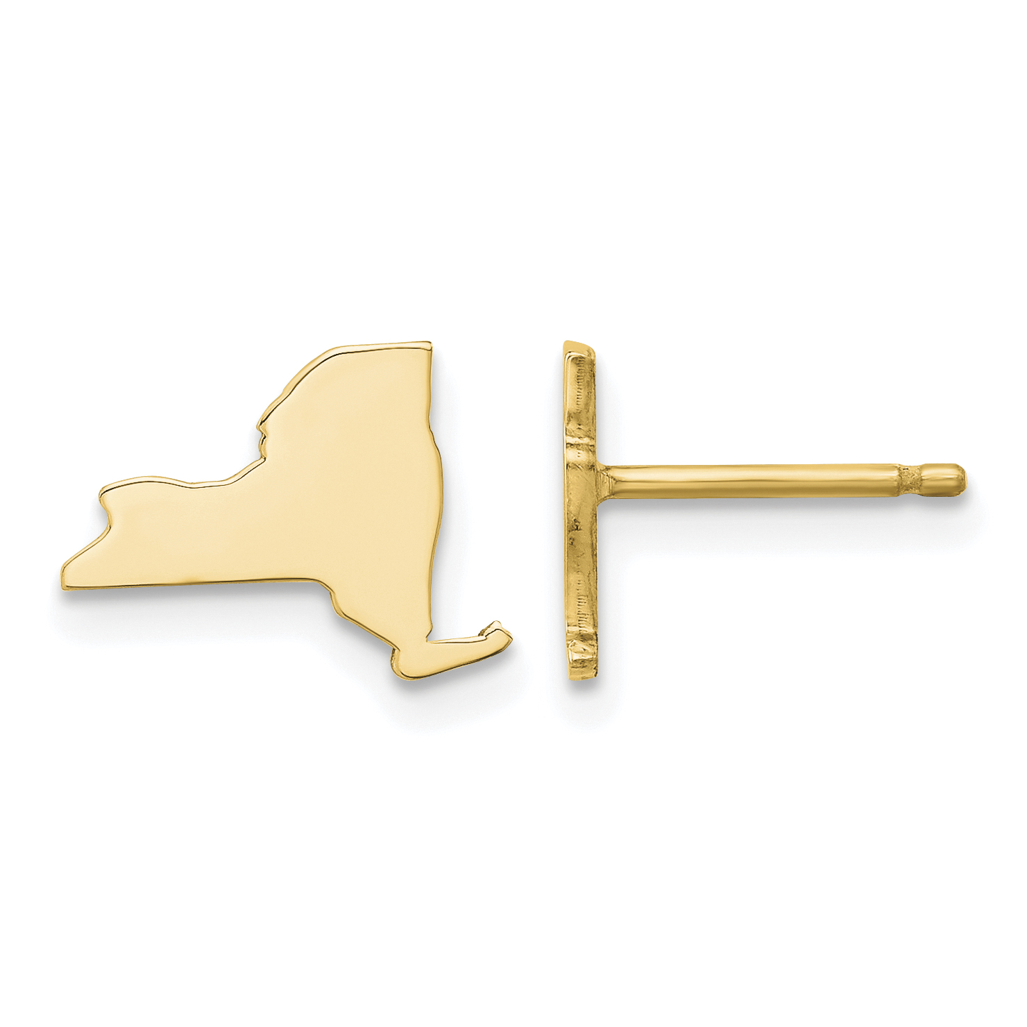14KY New York State Earrings (XNE50Y-NY)
