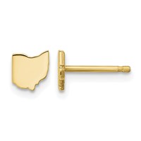 14KY Ohio State Earrings view 1