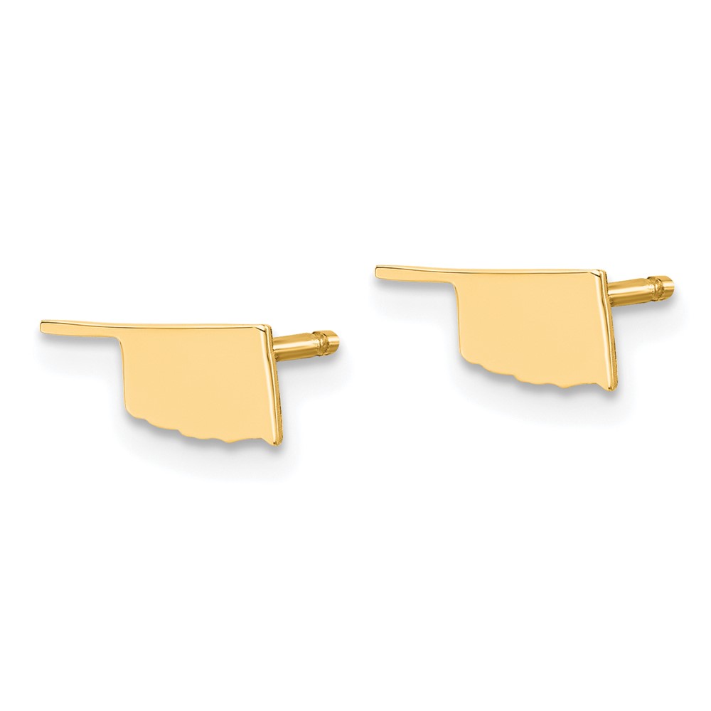 14KY Oklahoma State Earrings (XNE50Y-OK)