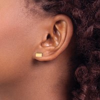 14K Yellow Gold Pennsylvania State Earrings view 3