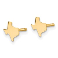 14KY Texas State Earrings view 2