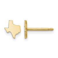 14KY Texas State Earrings view 1