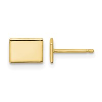 14K Yellow Gold Wyoming State Earrings view 1