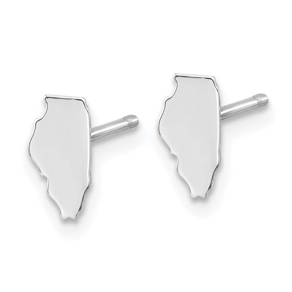 14KW Illinois State Earrings (XNE50W-IL)