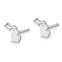 14KW Michigan State Earrings view 2
