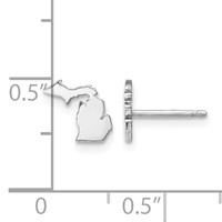 14KW Michigan State Earrings view 4