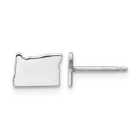 14KW Oregon State Earrings view 1