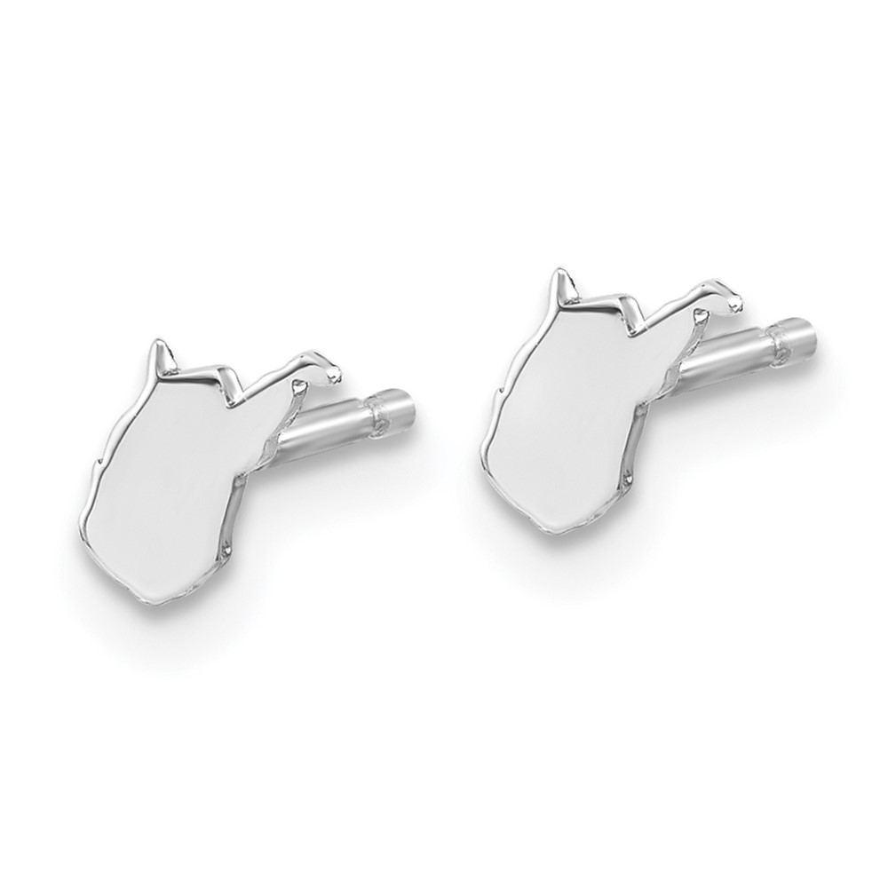 14KW West Virginia State Earrings (XNE50W-WV)
